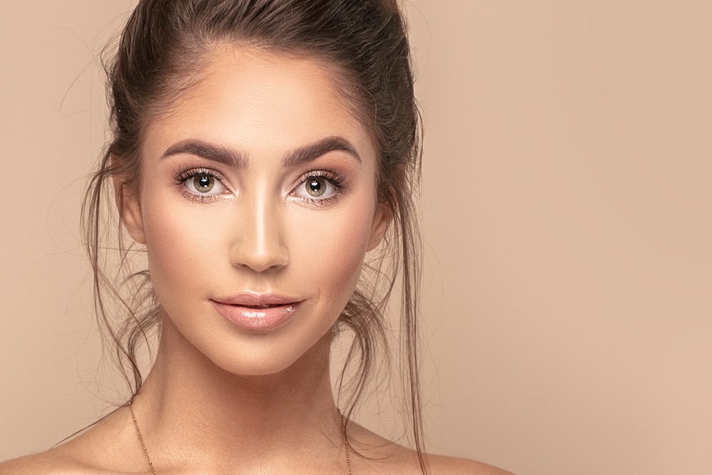 Woman showing the results of MicroLaserPeel